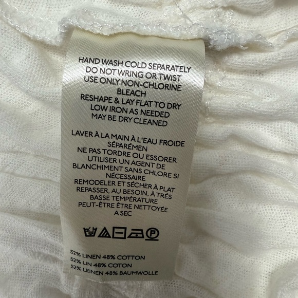 Free People Women's Lets Go‎ Linen Cotton Blouse, Size XSMALL - Picture 12 of 15